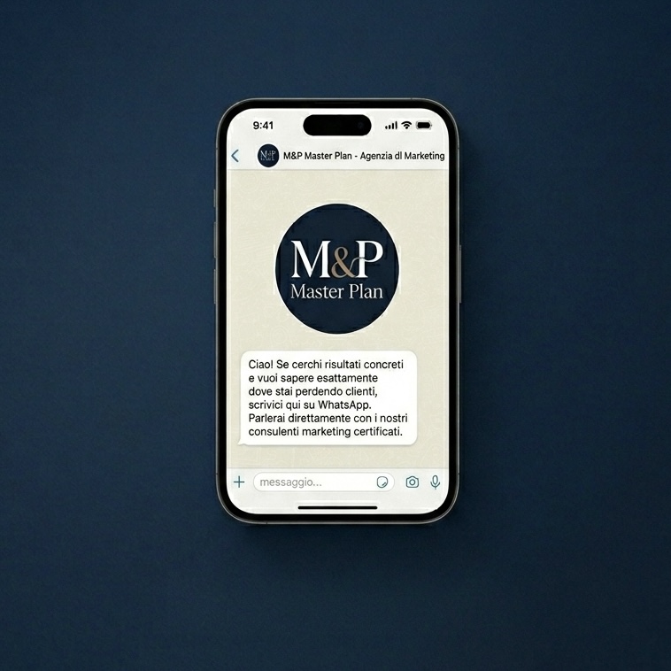 Conversazione con il team MasterPlans su WhatsApp